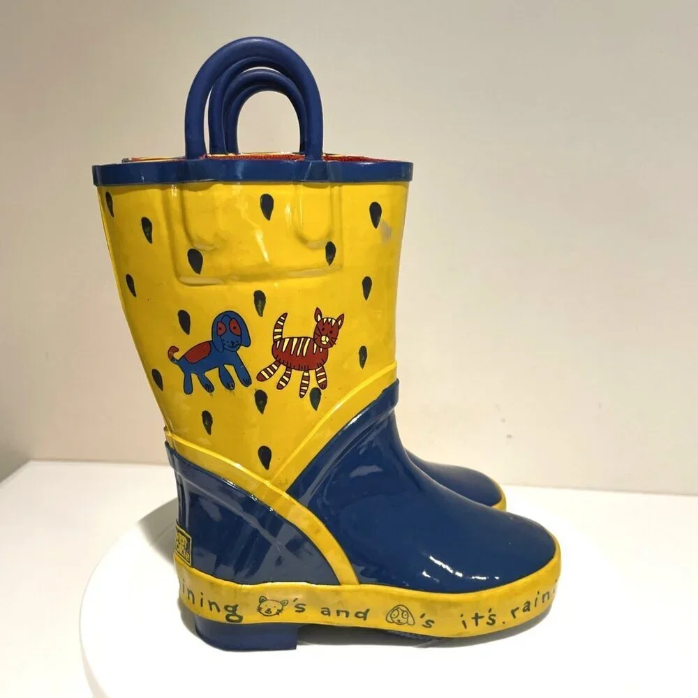 Northwest Territory Waterproof Rubber Boots Steel Shank Kids Size 9 Cats & Dogs
